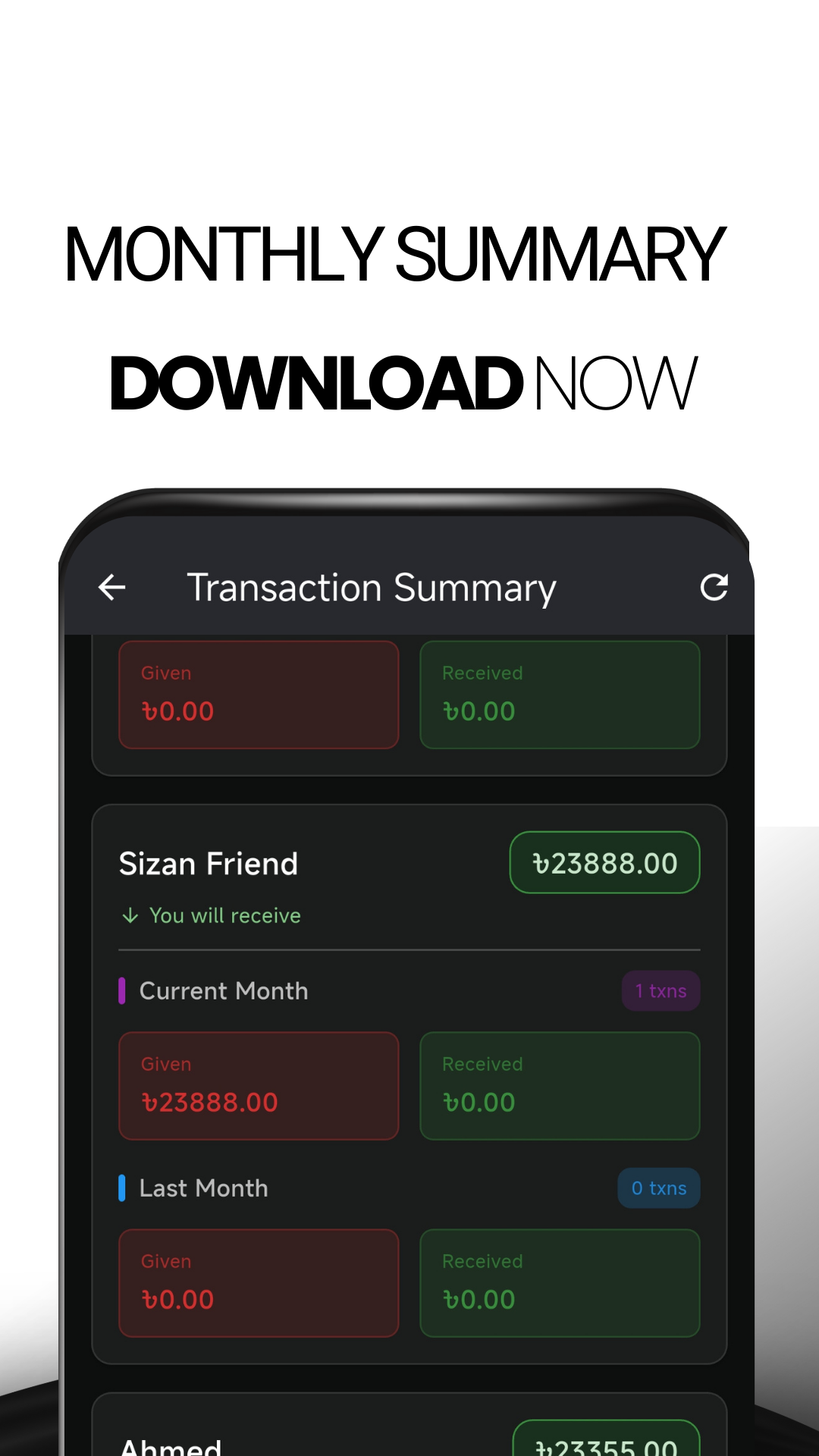Transaction Summary